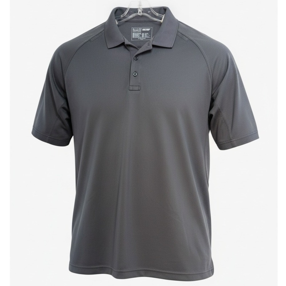 5.11 Tactical Men XL Charcoal Gray Performance Polo Shirt (H34)